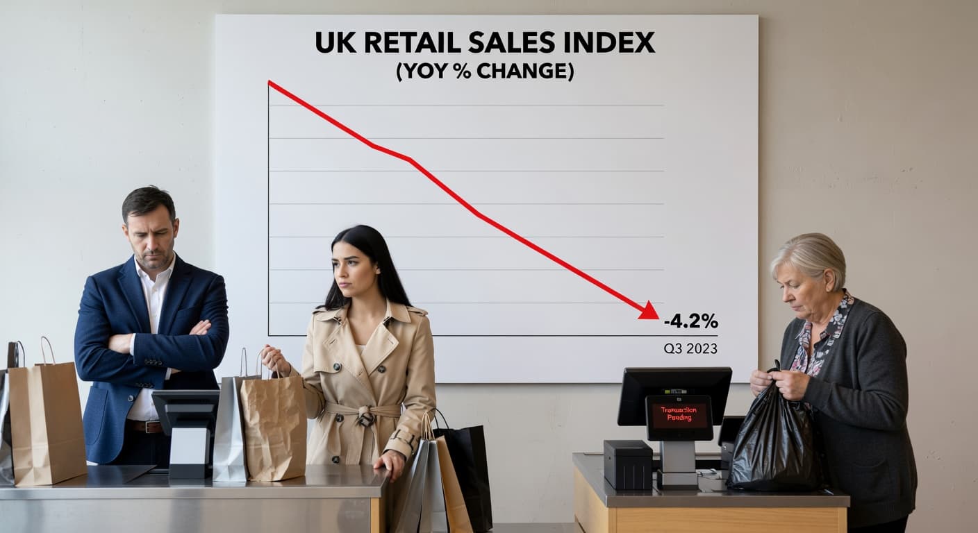 UK Economy Flatlines in January as Consumer Spending Falls