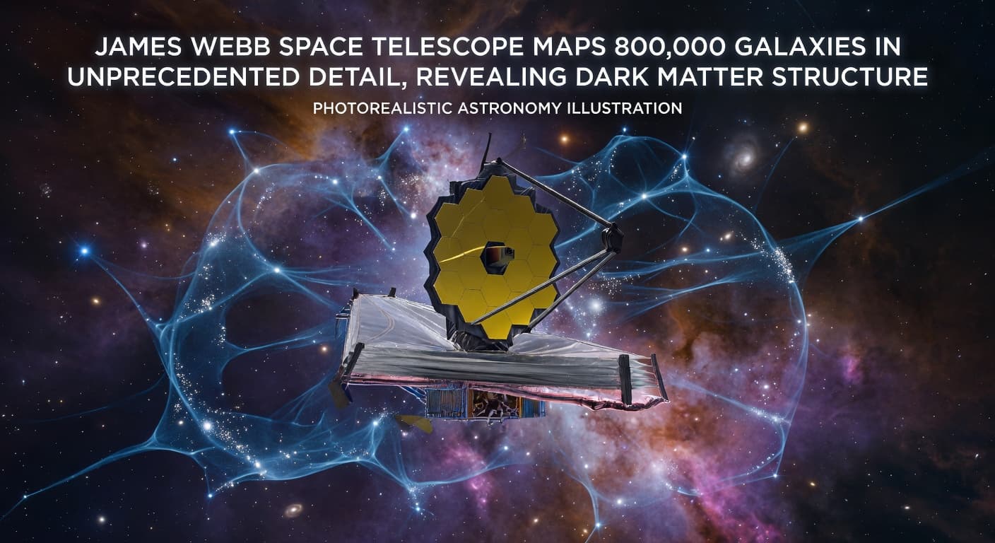 James Webb Space Telescope Maps 800,000 Galaxies—Deepest Look Yet at Dark Matter Structure