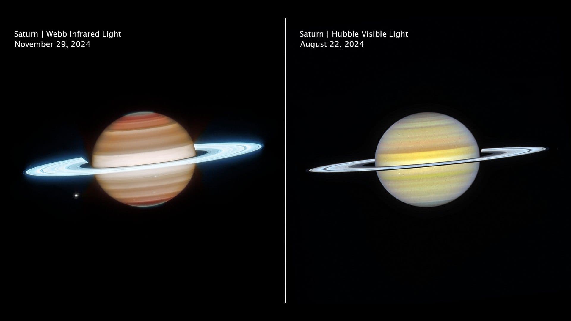 Webb and Hubble Team Up for the Sharpest View of Saturn Ever Created
