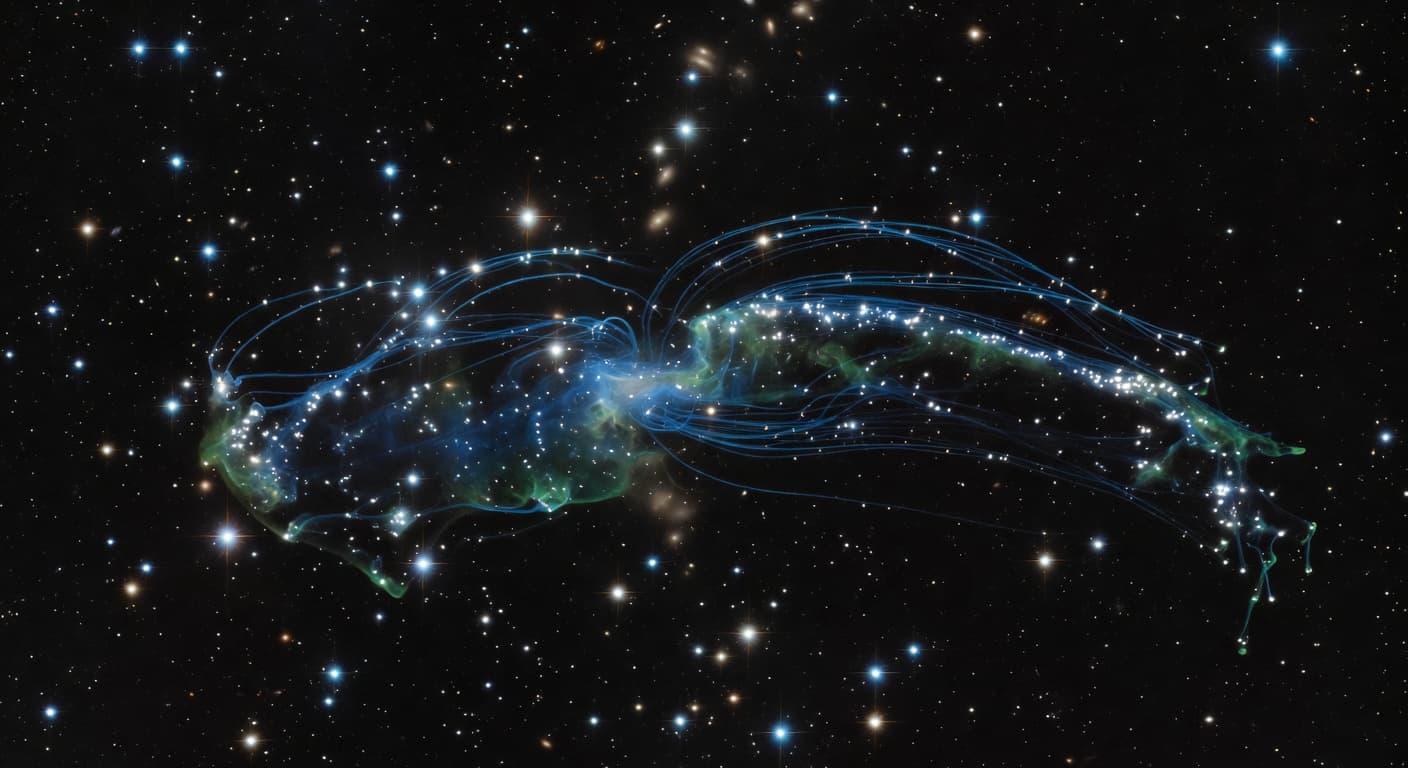 JWST Spots the Most Distant Jellyfish Galaxy Yet—And It Challenges What We Know About the Early Universe