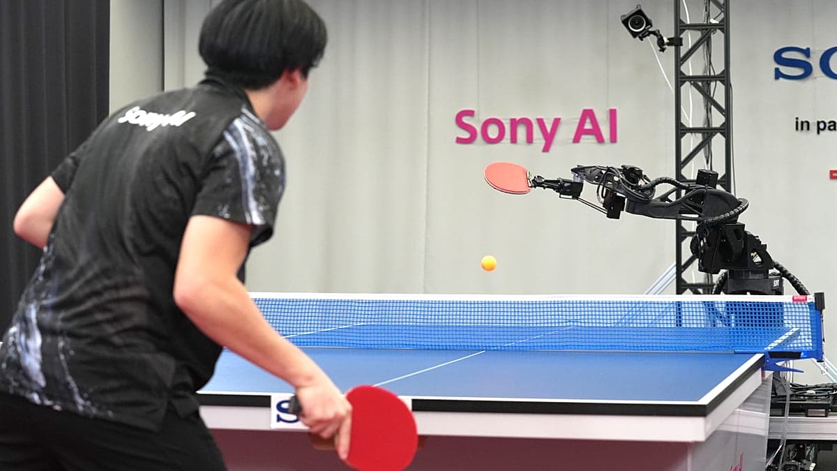 Sony's AI-Powered Robot Defeats Professional Table Tennis Players