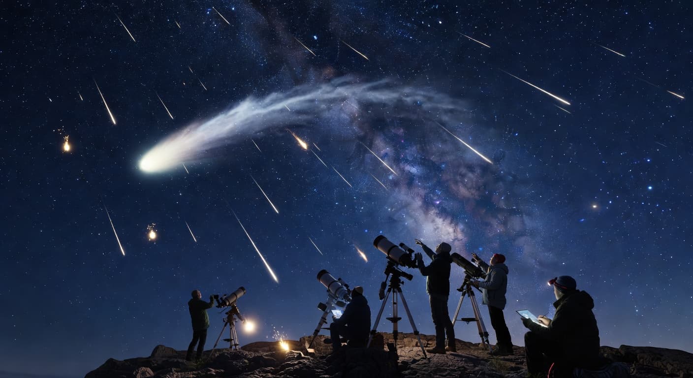 April Skywatching Guide: The Easter Comet and the Lyrid Meteor Shower